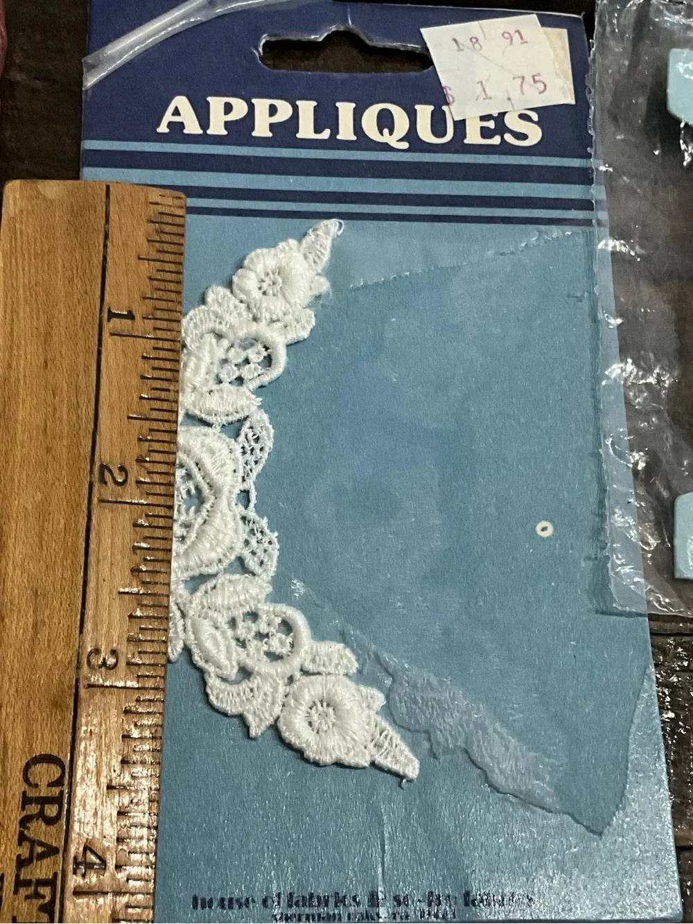 Vintage Assorted Lot of Craft Sewing Items Trim Appliqués Wrights NOS